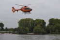 PRhein Koeln Porz Ensen Schwimmer untergegangen P064